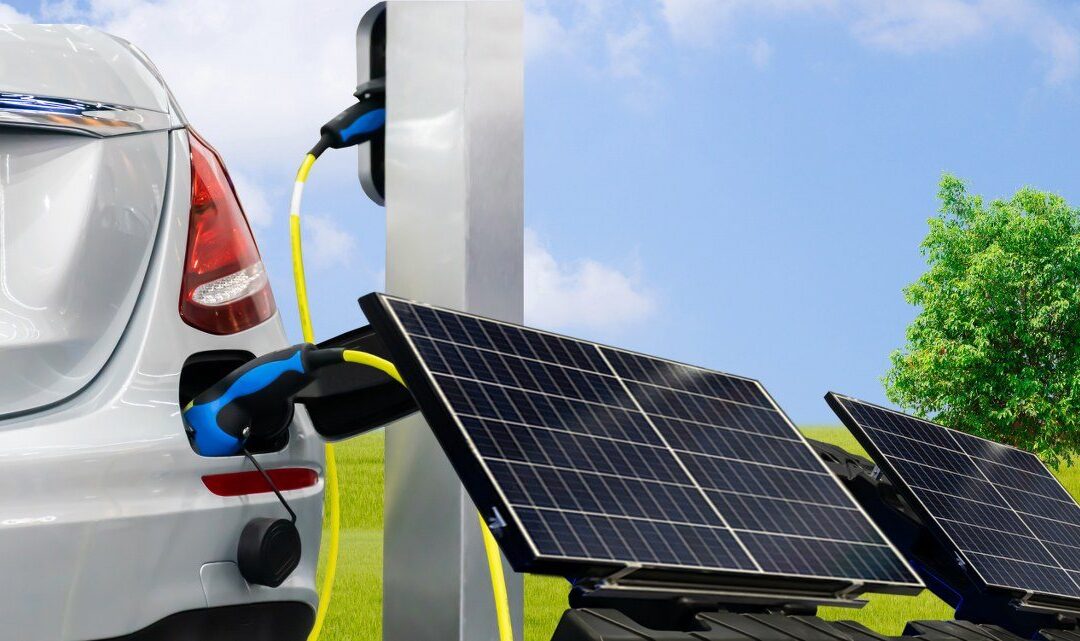 Charging an Electric Car from Solar Panels and Batteries