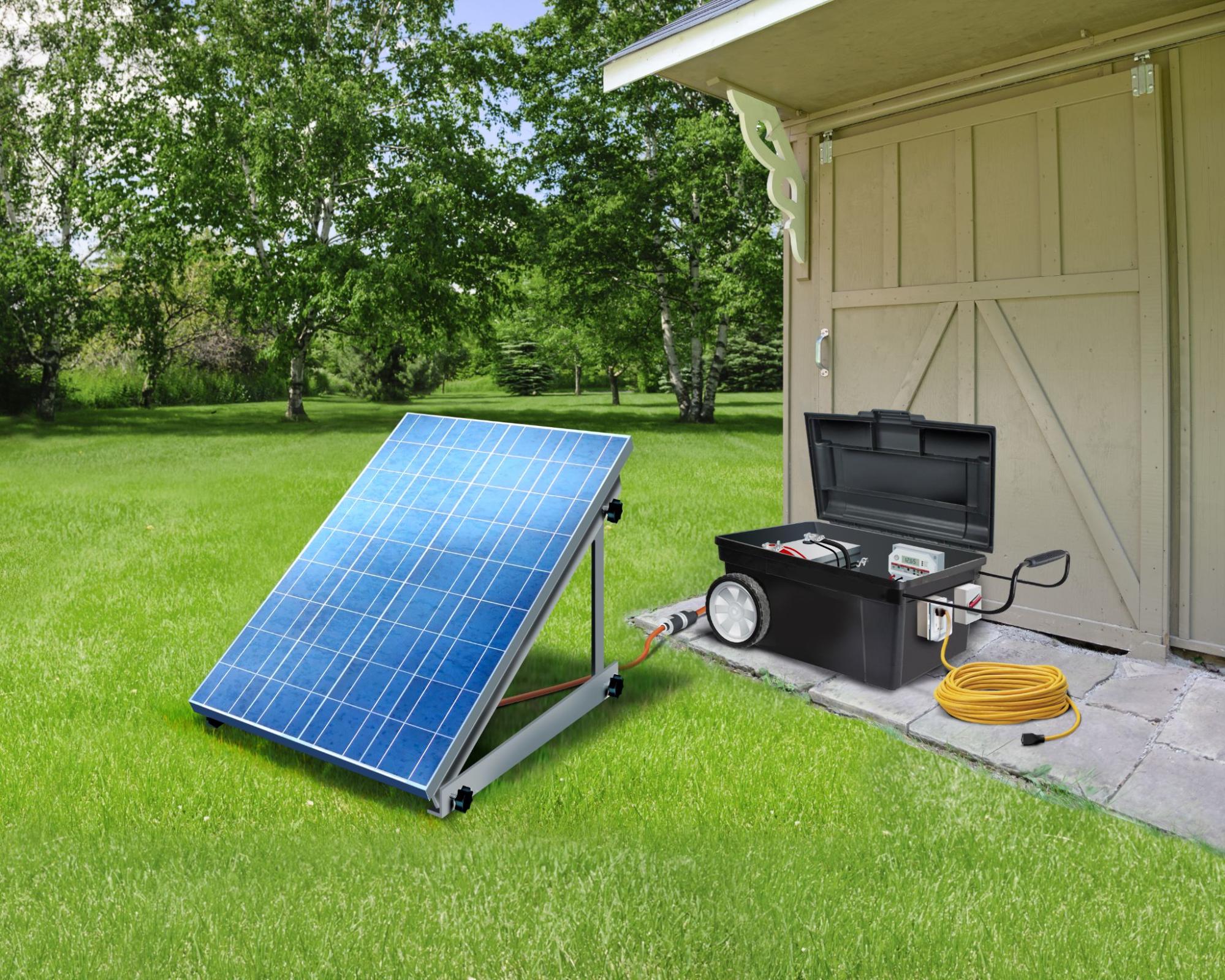 solar battery installation